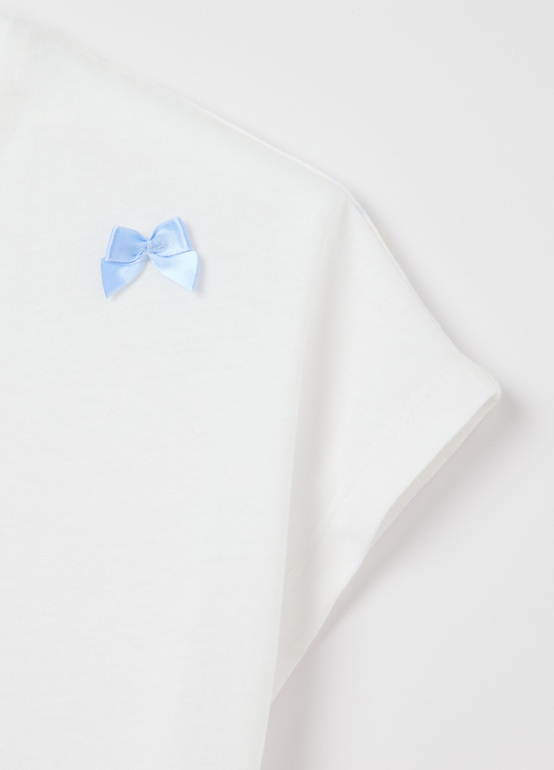 Light blue pyjama top with bows