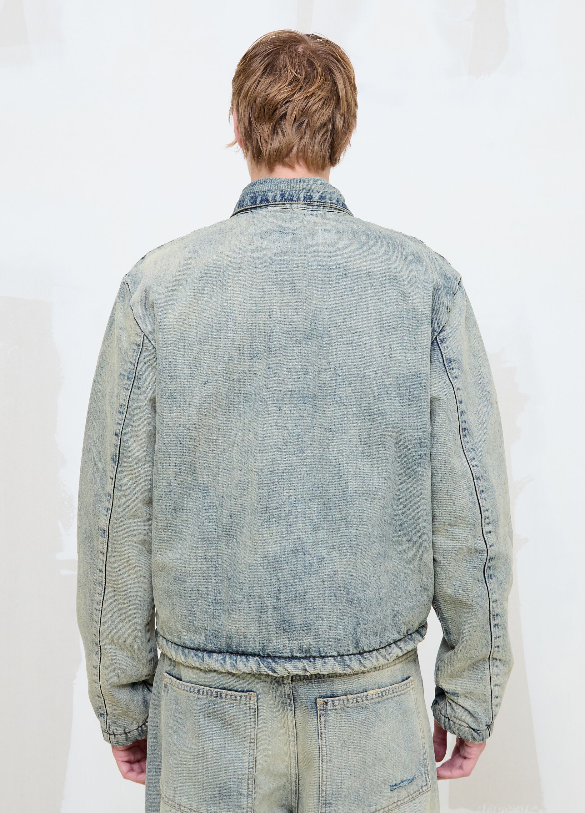 Denim Padded Jacket Vintage Light Blue