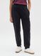 Black regular fit jogger trousers with elasticated waist_1