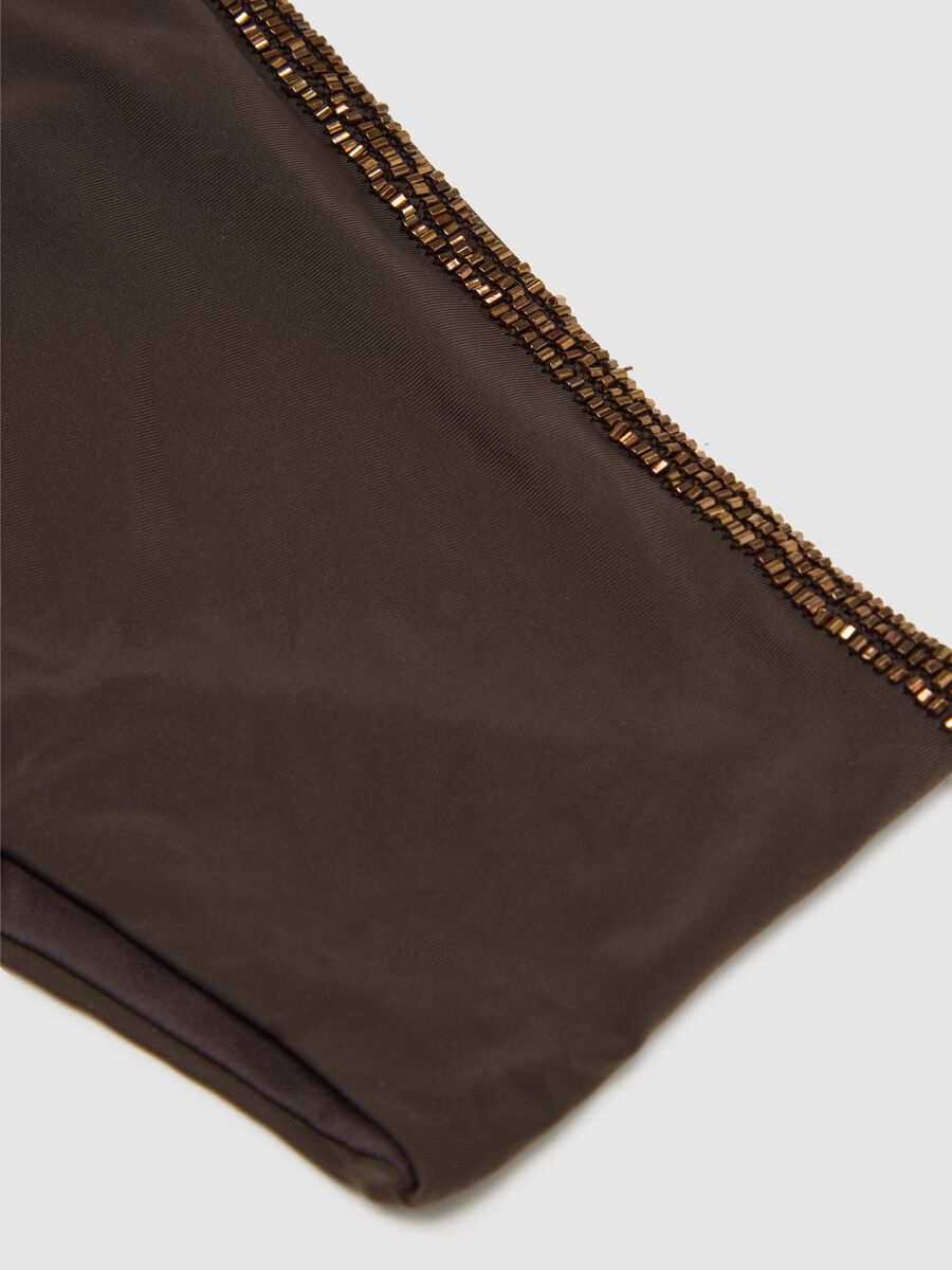 Women's Brown Stretch Blend Bikini Bottoms_5
