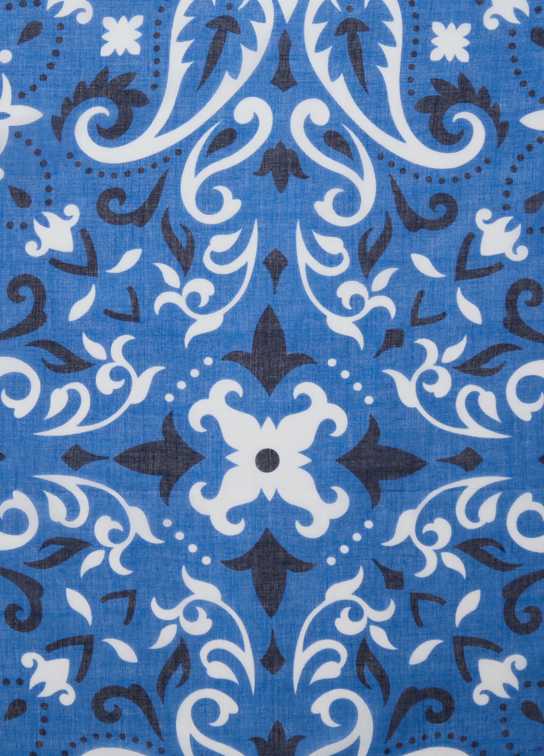 Blue Patterned Piombo Sarong