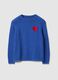 Blue pure cotton jumper regular fit with heart_4
