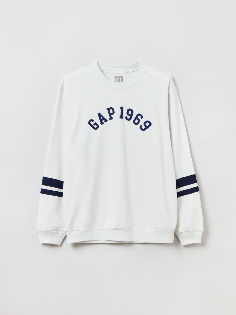 Sweatshirt with logo embroidery and contrasting bands_2