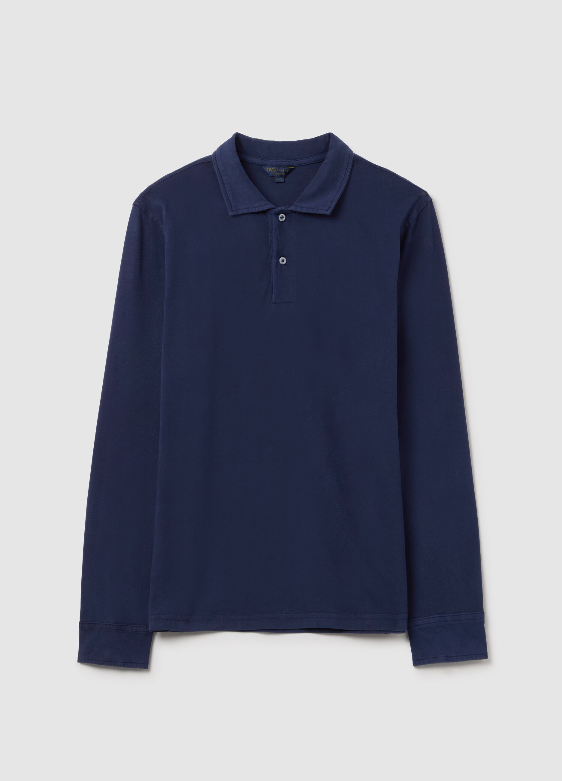 Polo a maniche lunghe in cotone 