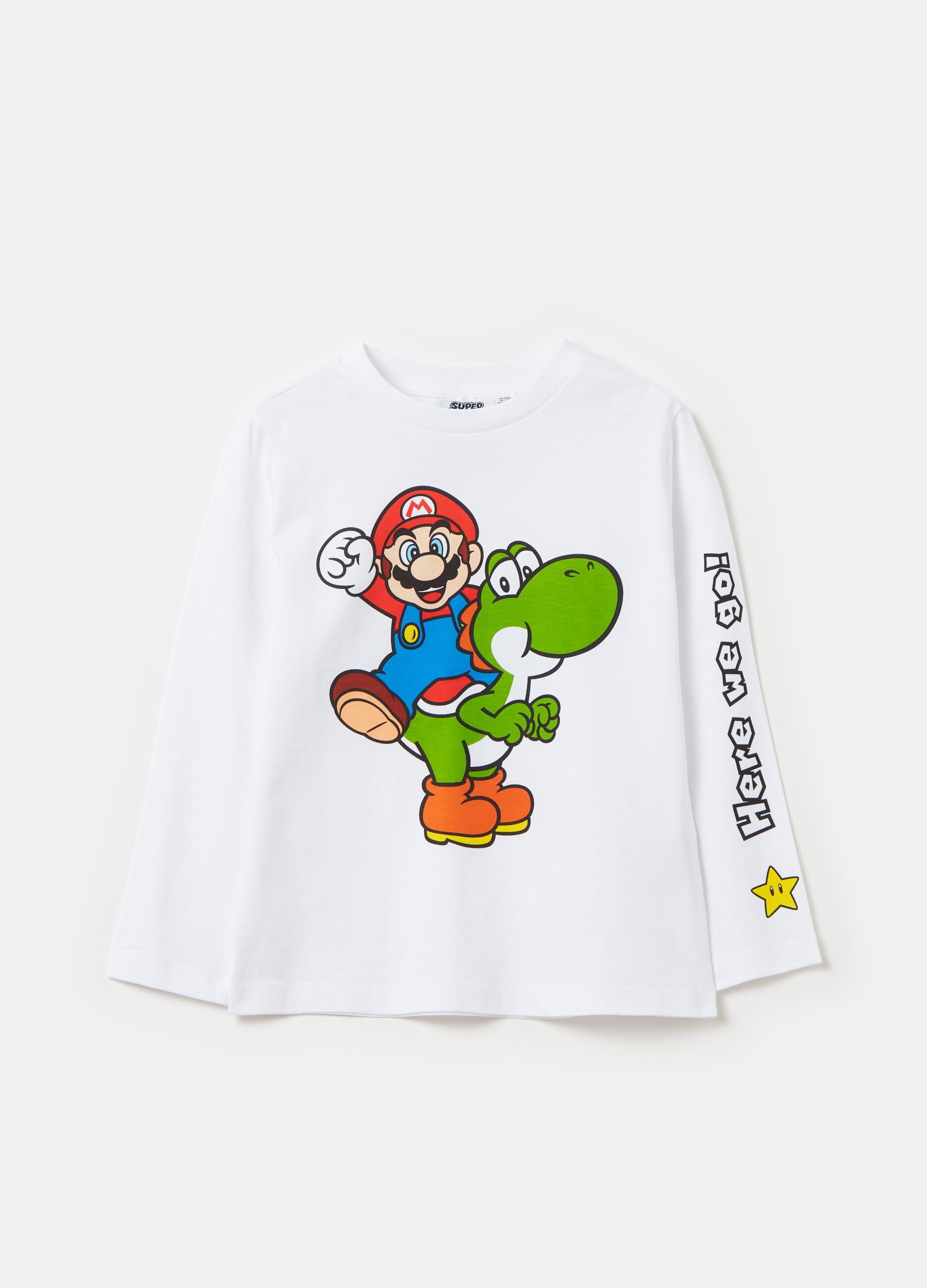 T-shirt a maniche lunghe Super Mario™ Bianco ottico OVS KIDS da Bambino