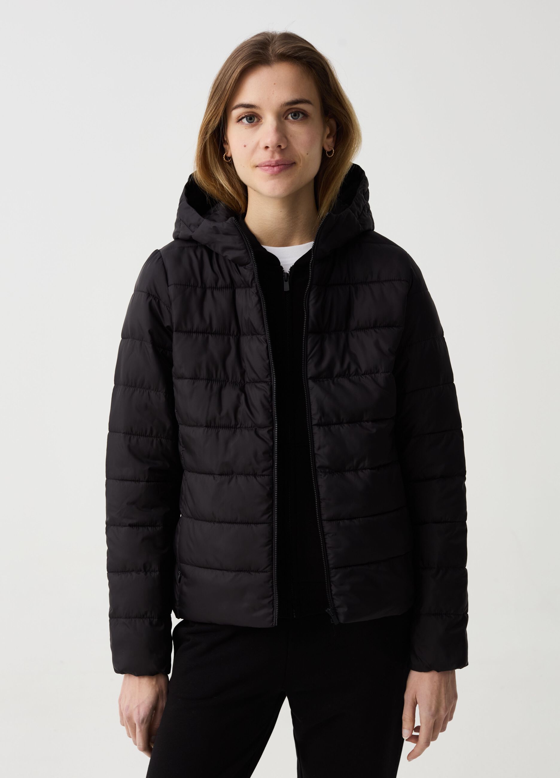 Essential ultralight down jacket with hood