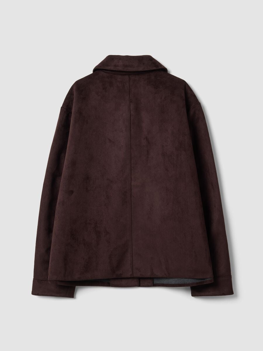 Brown regular-fit jacket with buttons_5