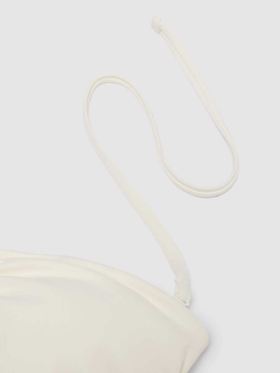 White one-piece swimsuit in stretch fabric with removable straps_5