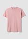 Pink pure cotton short-sleeve T-shirt_4