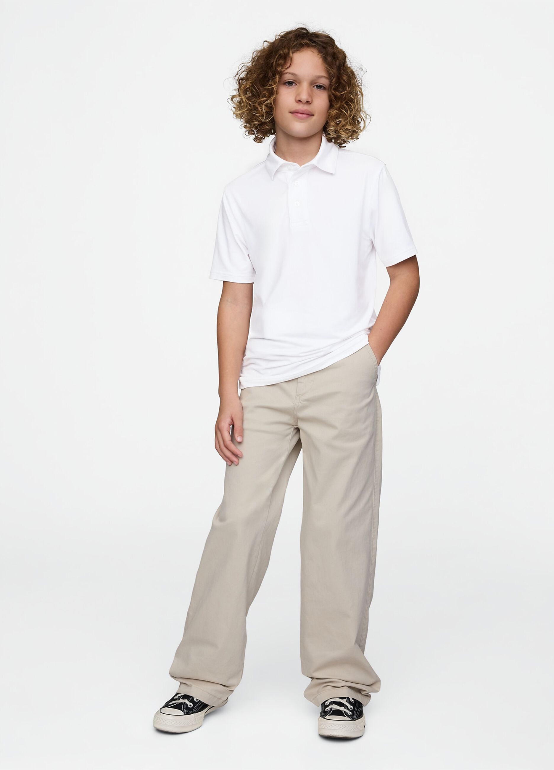 Short Sleeve Stretch Fabric Polo by GAP Kids