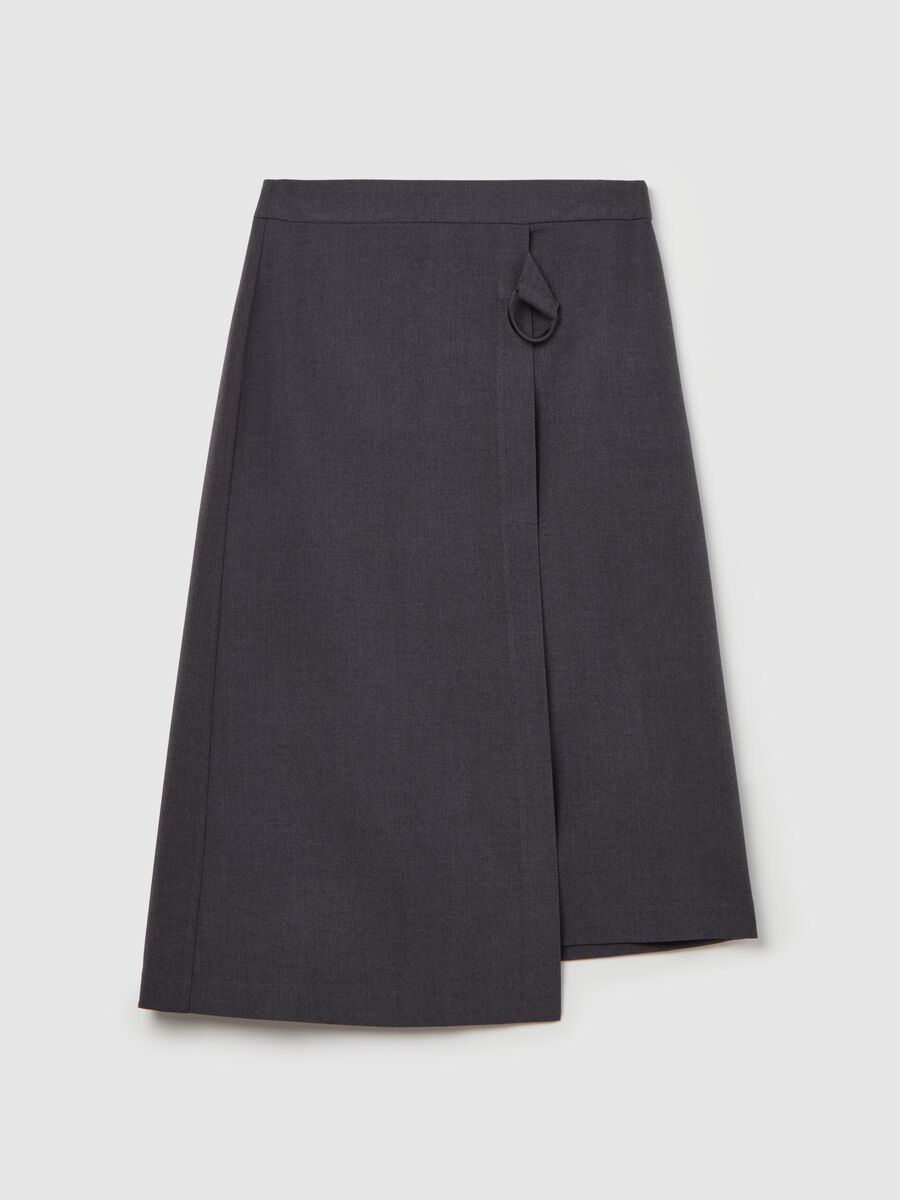 Gonna midi asimmetrica melange_4