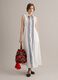 White pure cotton shirt dress_0