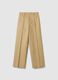 Pantaloni dritti in misto cotone beige regular fit_4