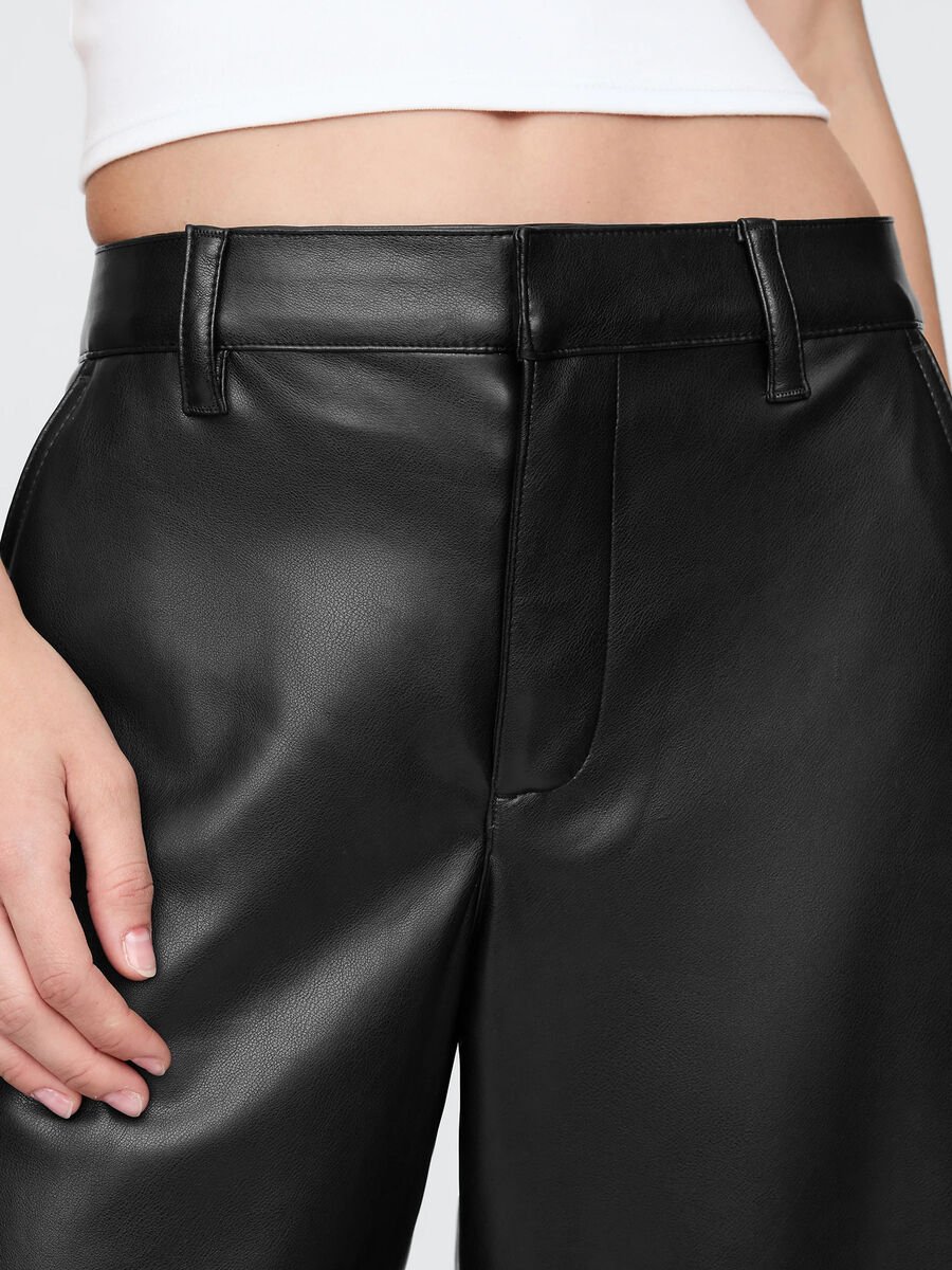 Barrel-fit shiny-effect trousers_4