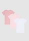 Multicolour baby girl t-shirt tripack in pure cotton_1