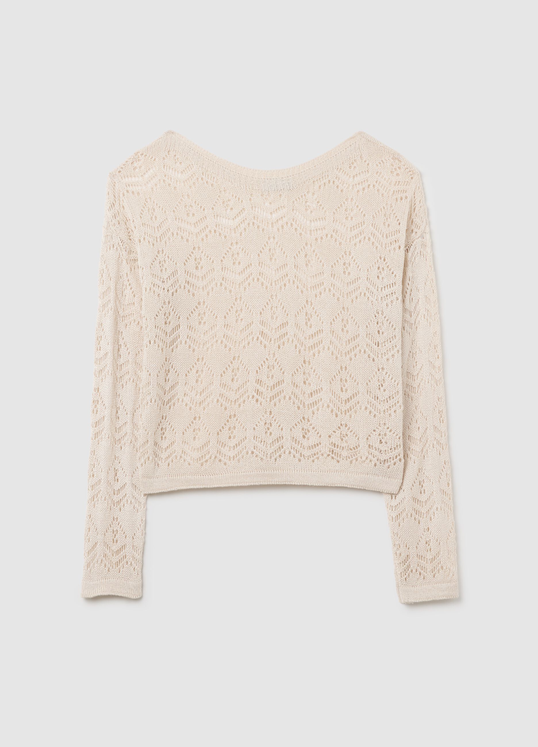 Women's beige regular fit jumper