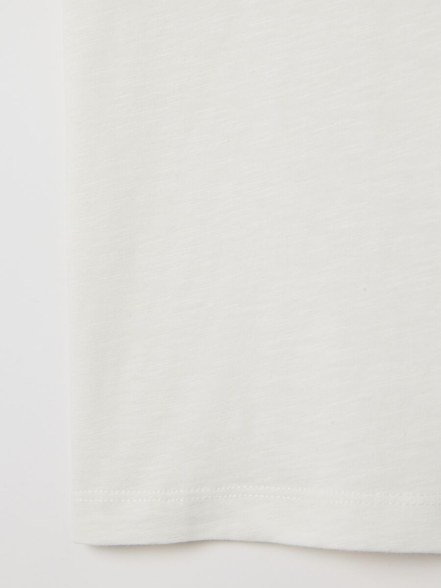Cotton T-shirt with round neck_3