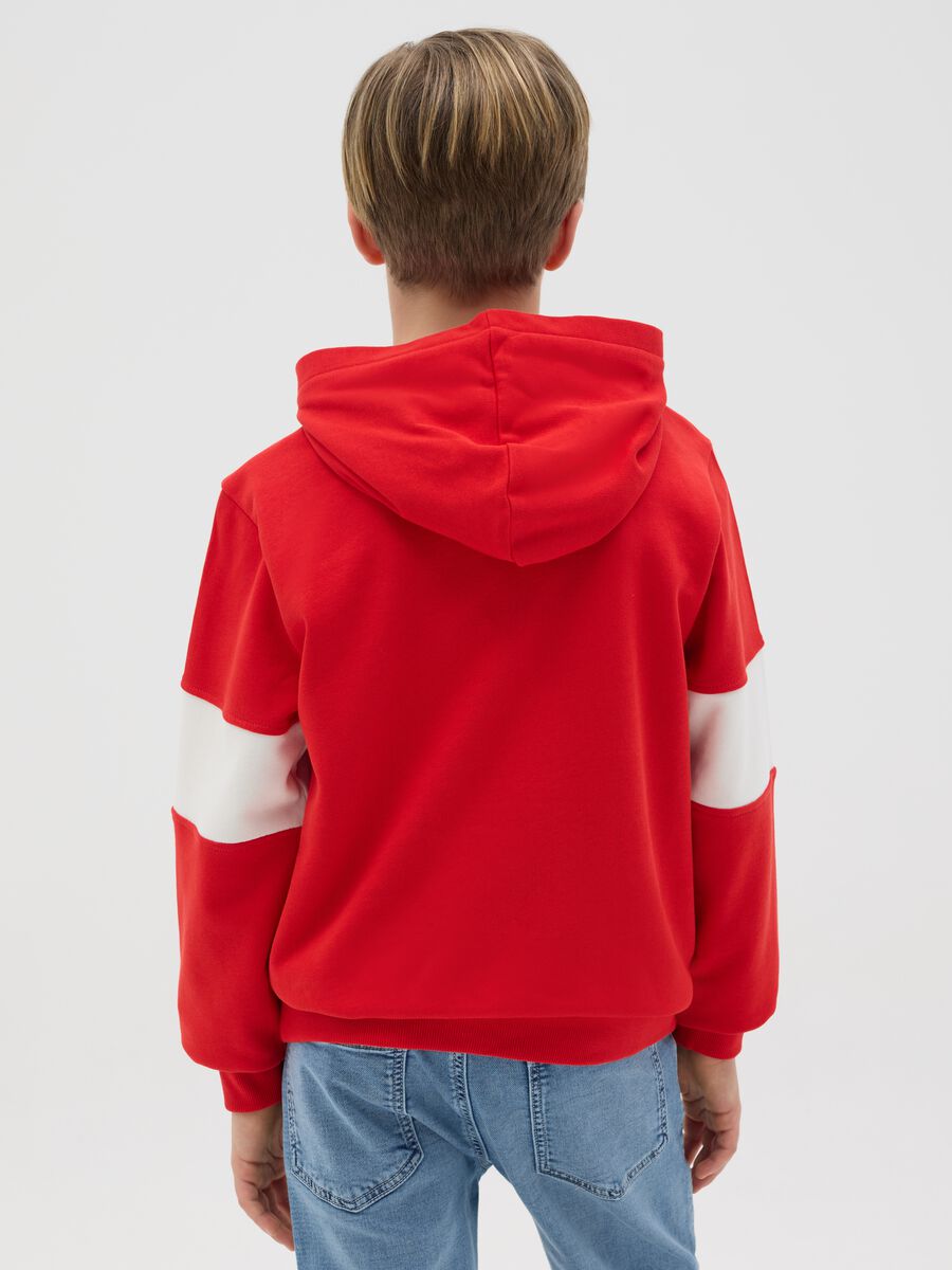 Sweatshirt with hood and "Break Rules" print_1