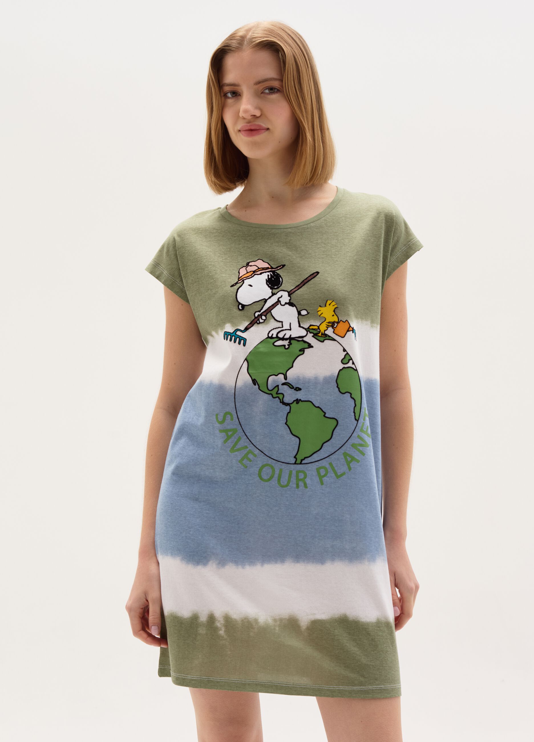 Ovs Camicia da notte con stampa Snoopy