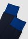 Twin pack long socks in stretchy cotton blend blue_1