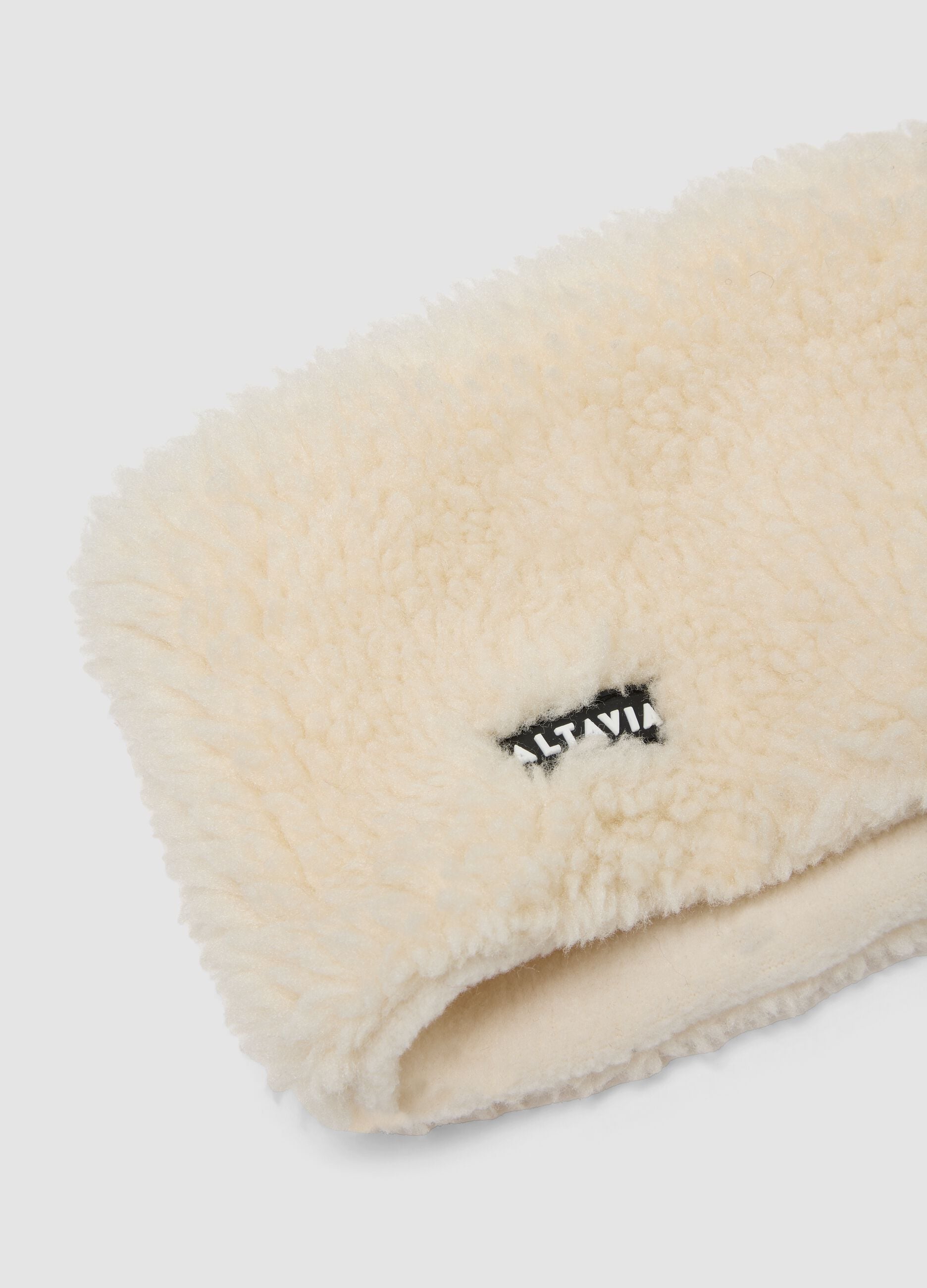 Teddy-effect headband ALTAVIA WITH DEBORAH COMPAGNONI