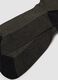 Men&rsquo;s black long socks in stretch cotton with zigzag pattern_2