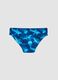Blue stretch fabric swim briefs_1
