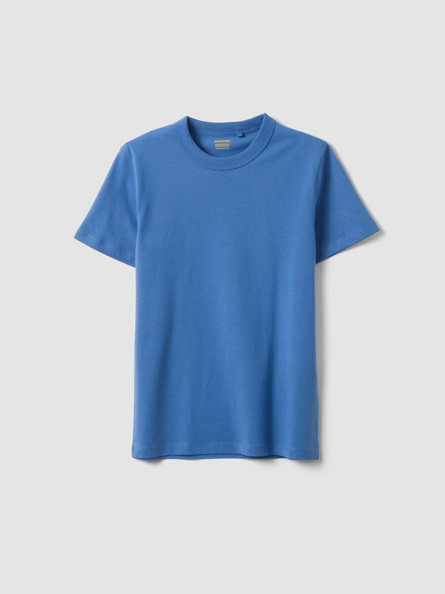Boys' blue pure cotton regular-fit T-shirt_3