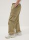 Beige cargo trousers in pure cotton regular fit for boys_1