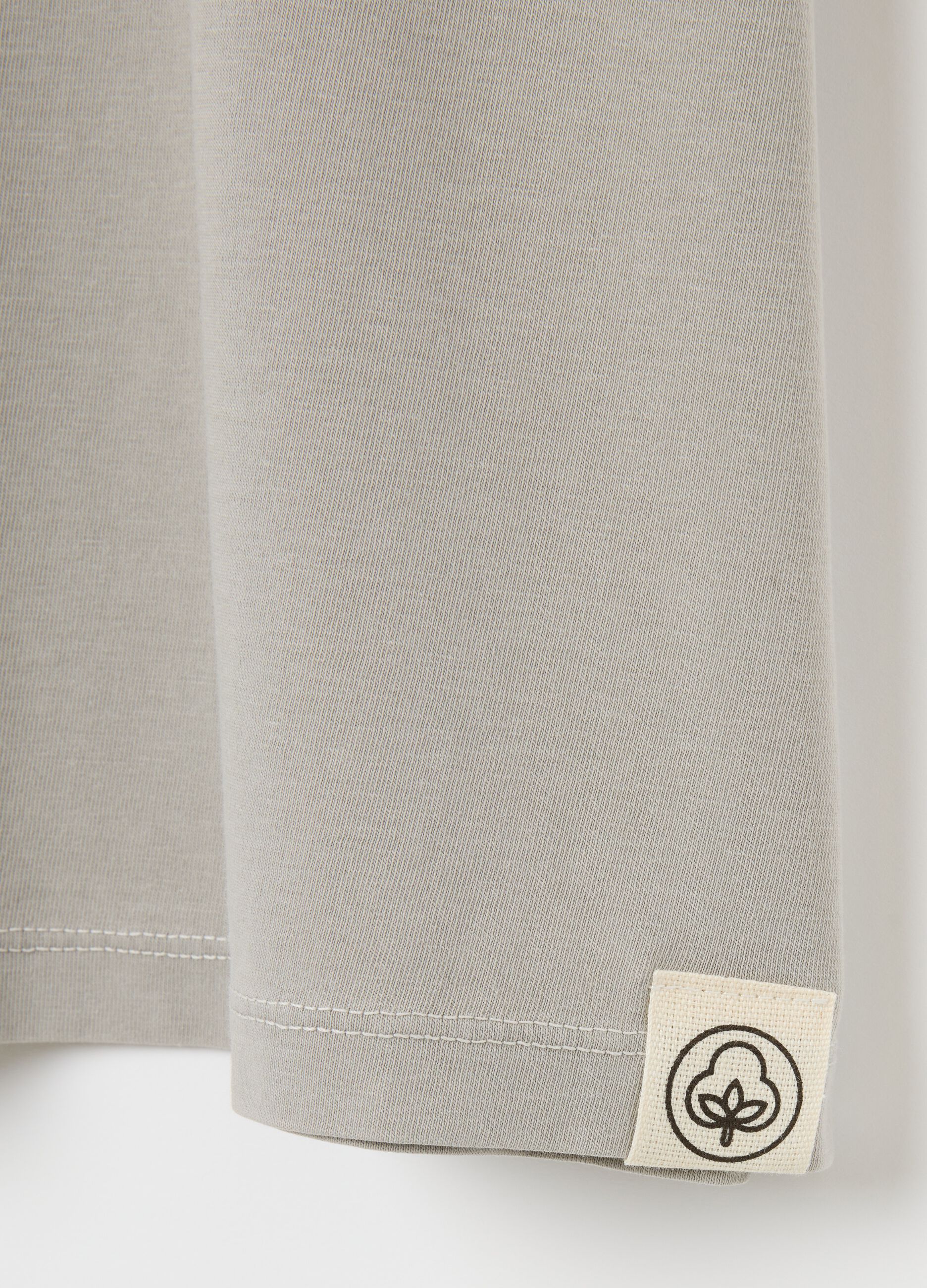 Men’s grey regular fit T-shirt in 100% cotton
