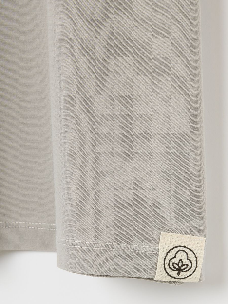 Men’s grey regular fit T-shirt in 100% cotton_5