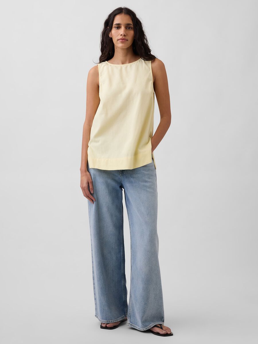 Linen-blend tank top_4