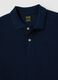 Men's pure cotton blue regular fit polo shirt_5
