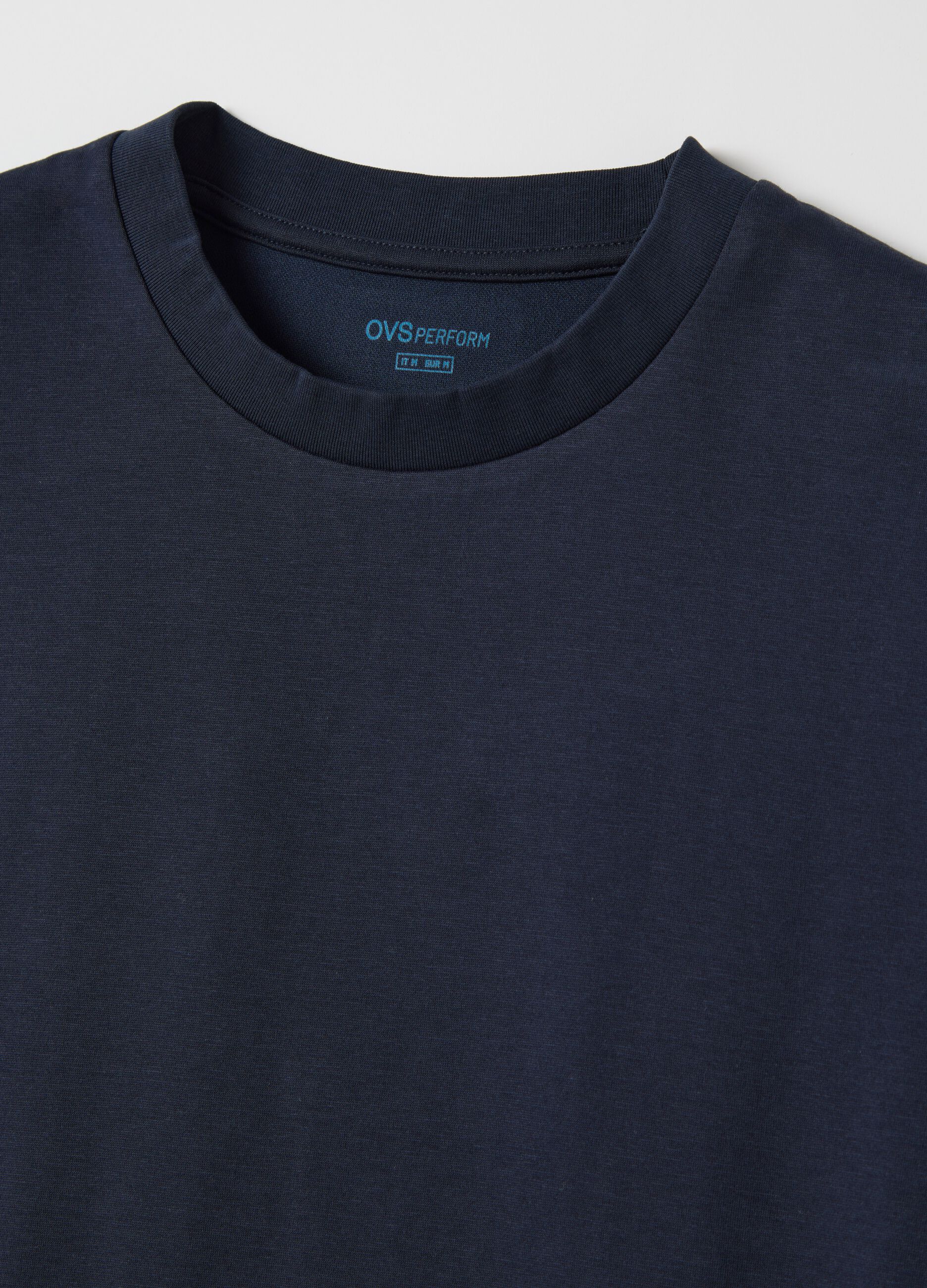Canotta da uomo in misto blu relaxed fit