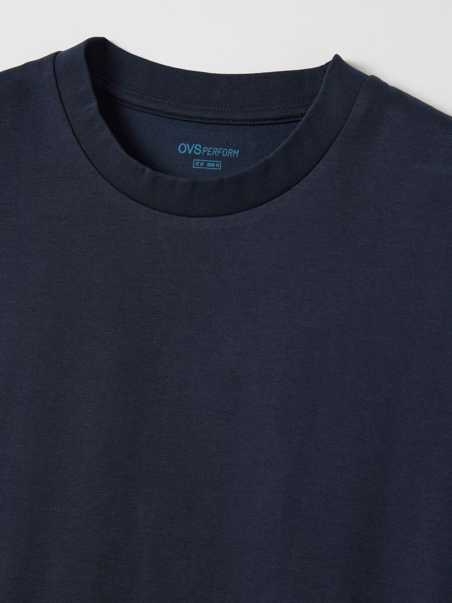 Men's blue casual fit tank top_5