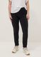 Black Stretch Cotton Slim Fit Leggings_1