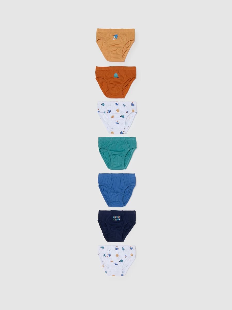 Multipack mutandine da neonato in puro cotone multicolor _0