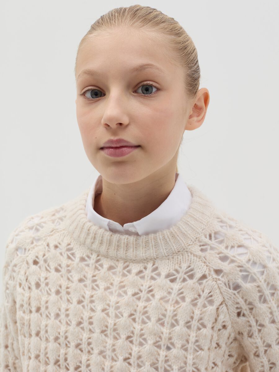 Openwork pullover_1