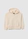 Girls' beige pure cotton sweatshirt regular fit_0