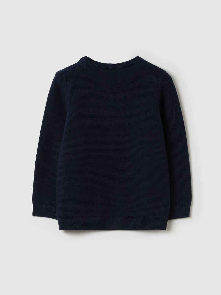 Solid colour cotton pullover_1