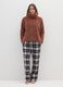 Brown Regular Fit Pajama Top_1