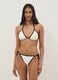 Multicolour triangle bikini top in stretch fabric_2