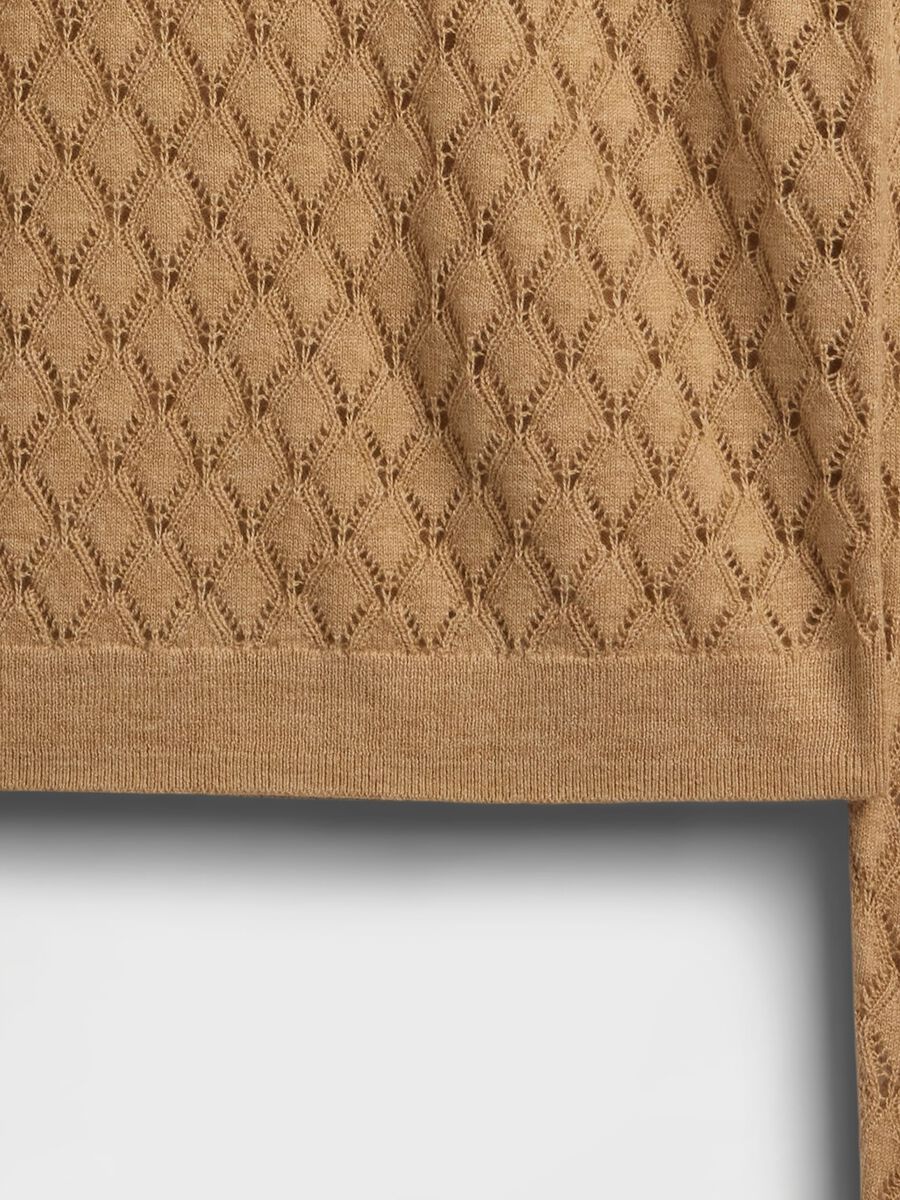 Maglione beige in misto lana_4