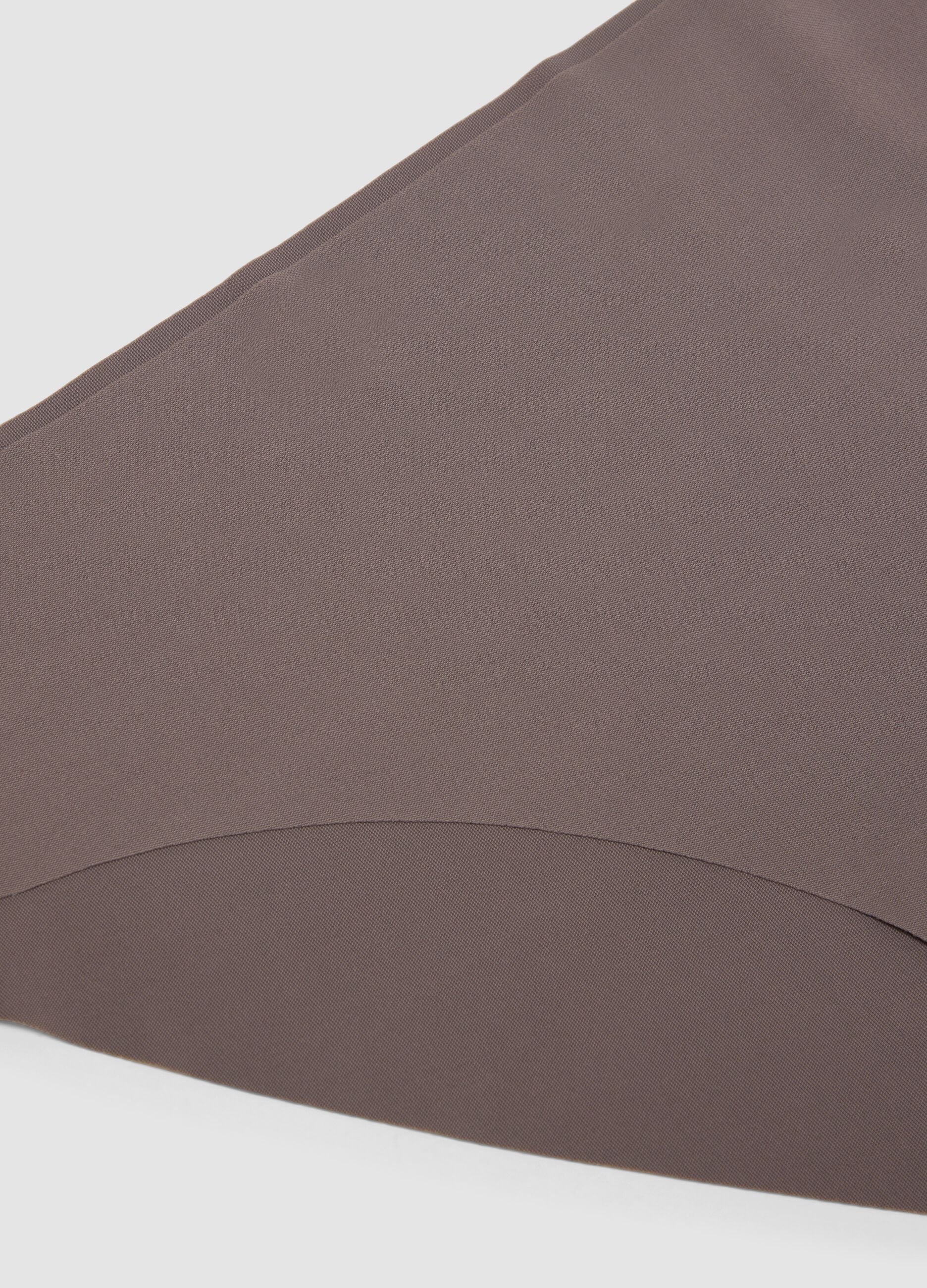 Grey stretch microfibre briefs