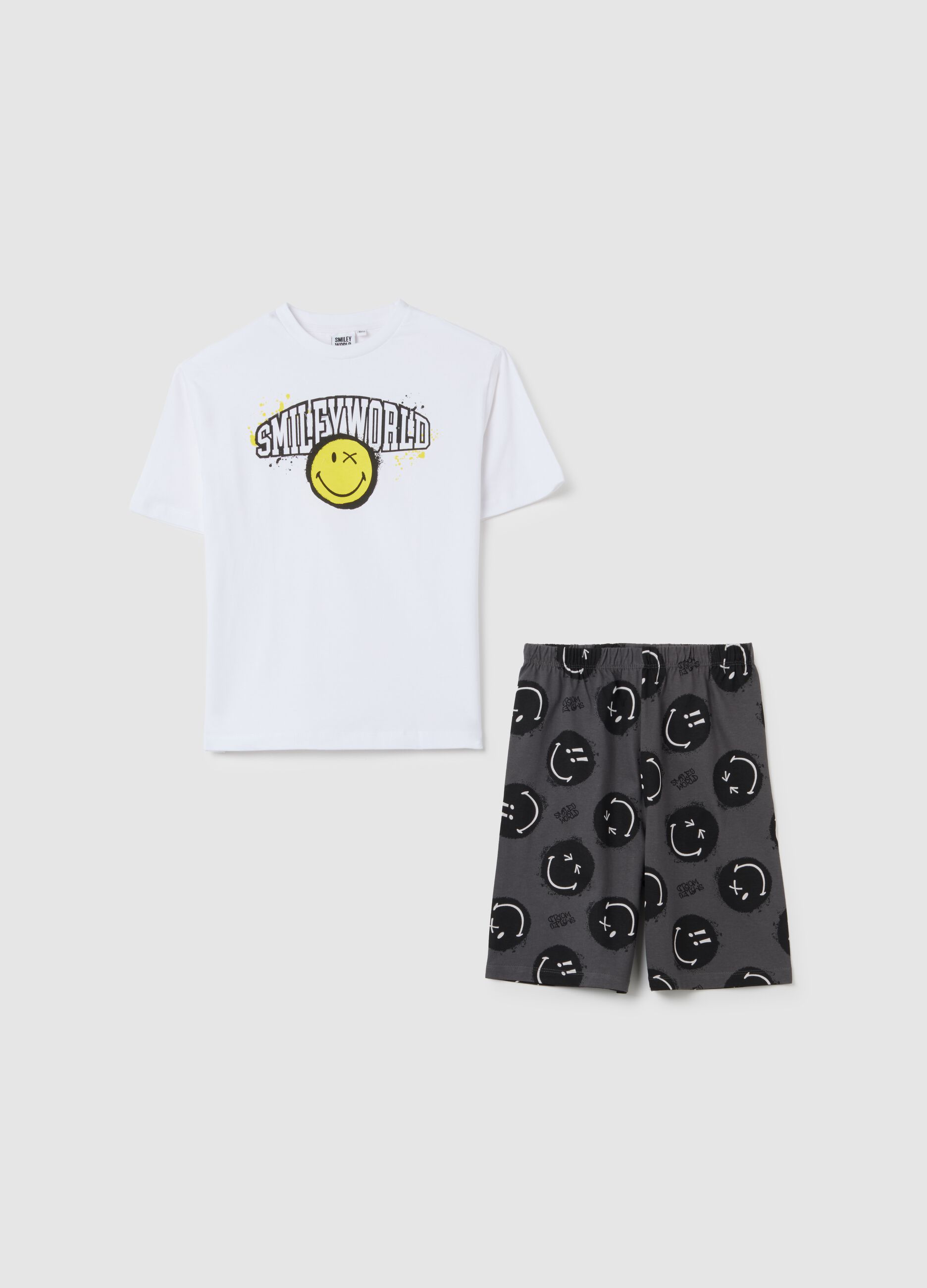 Pigiama da ragazzo in puro cotone multicolor regular fit