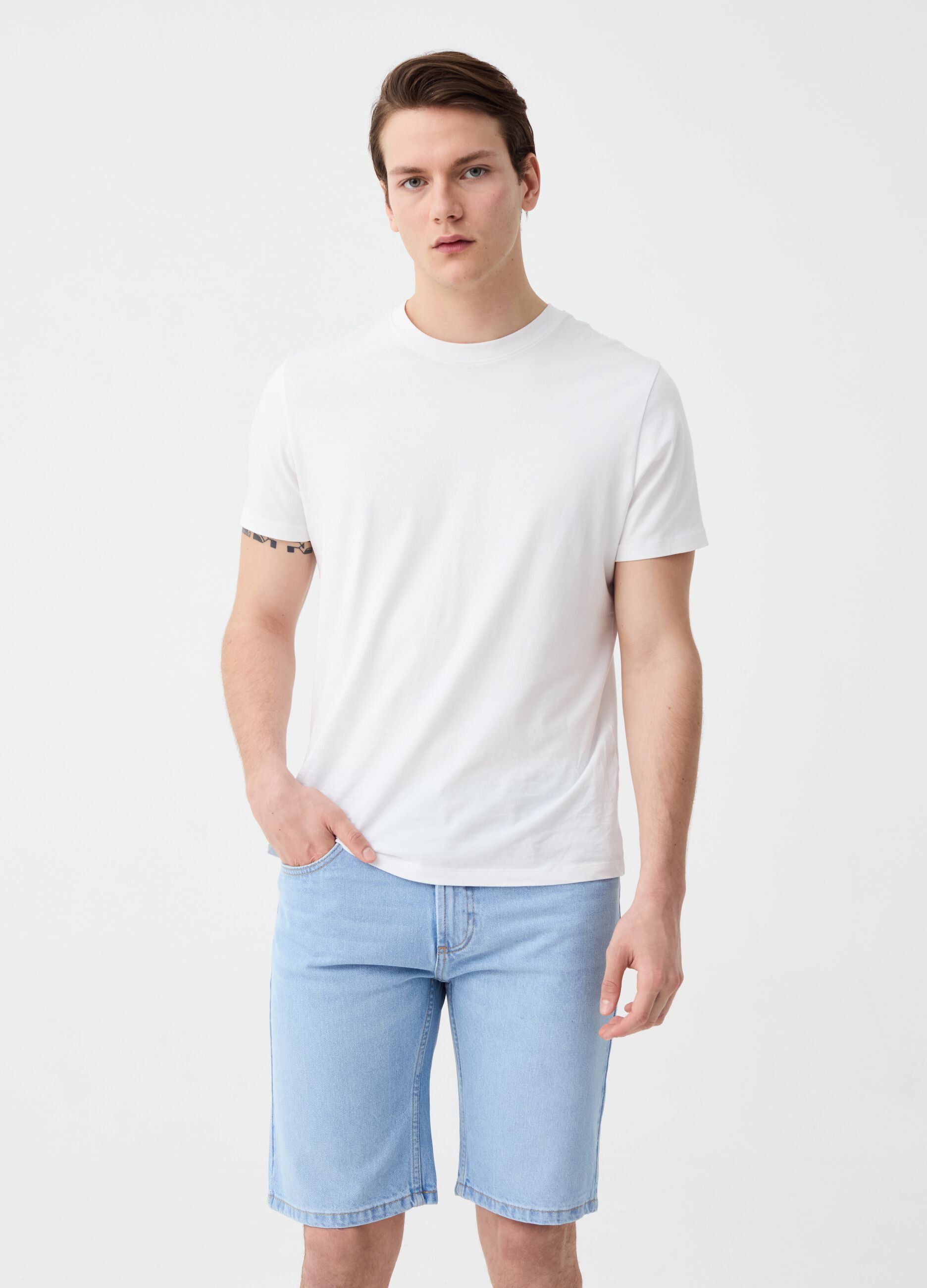 Ovs Bermuda slim fit in denim