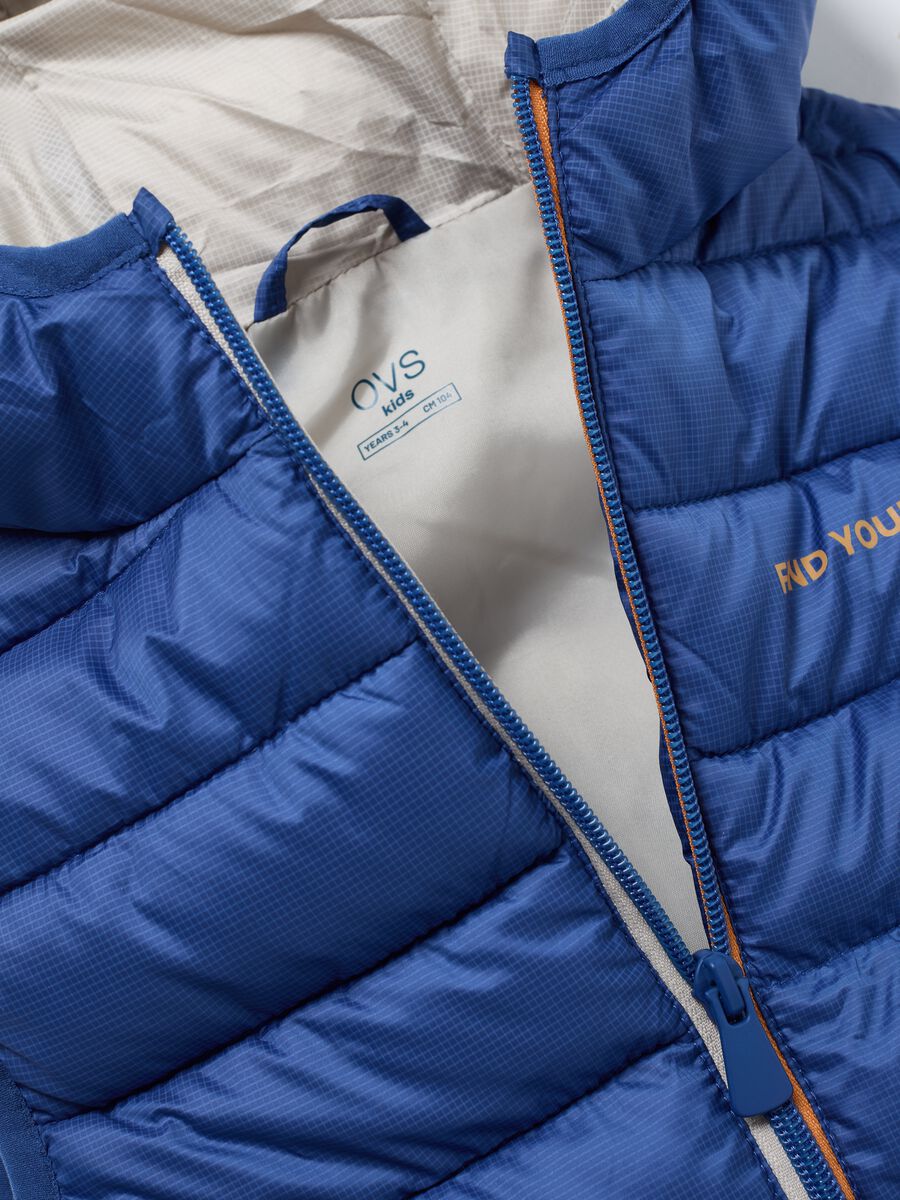 Gilet ultralight reversibile con trama ripstop_3