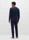Blue cotton blend pyjamas regular fit_2
