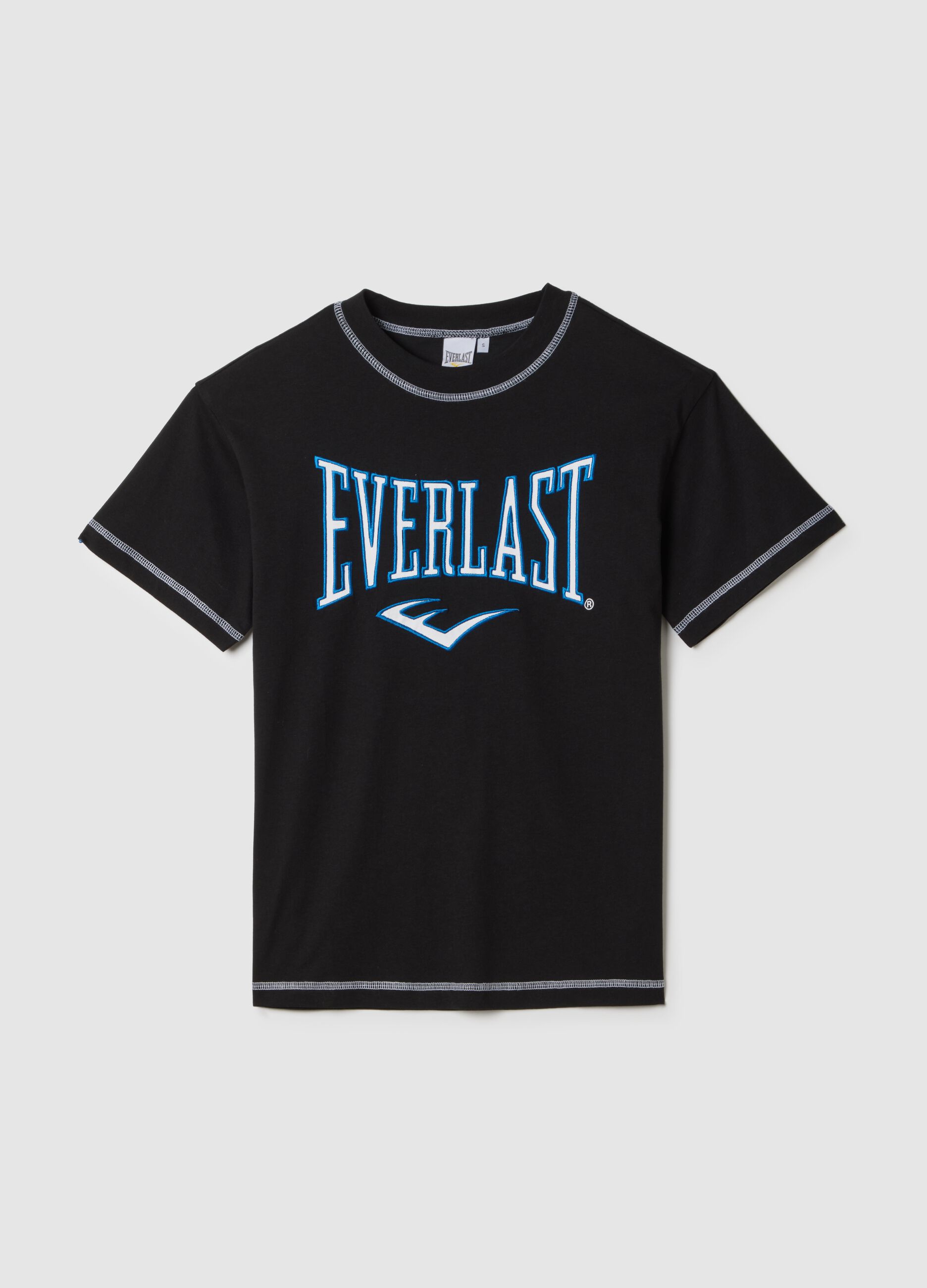 Black Short Sleeve Cotton T-shirt by Everlast