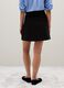 Black mix skirt with gold button_2